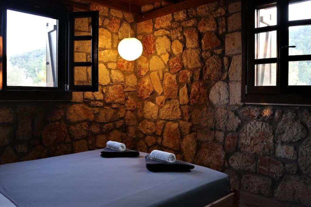 Villa Wood & Stone Dream View House B à Diaporos Extérieur photo